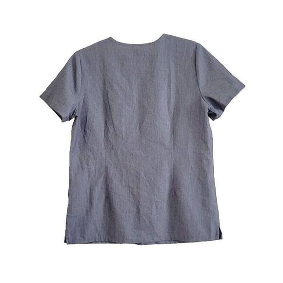 Figs Casma Scrub Top Two Pockets Short Sleeve Graphite Gray Size Medium - Picture 5 of 10